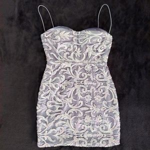 Litmus Sequin Evening Mini Dress